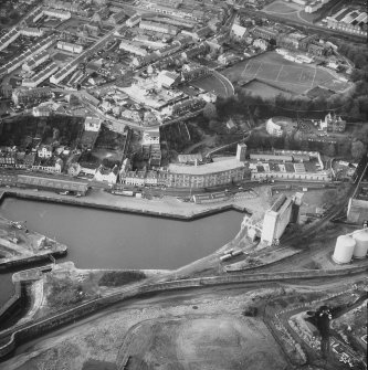 Aerial photograph of the Harbour and St Mary's Canvas Works