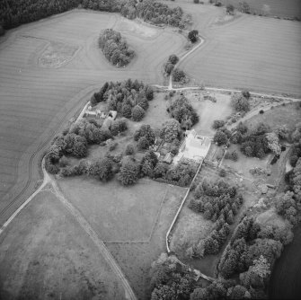 Aerial view of Balmuto Tower ruins