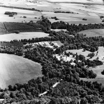 Fyvie Castle.
Oblique aerial view from North West.