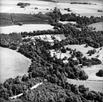 Fyvie Castle.
Oblique aerial view from North West.