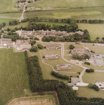 Oblique aerial view of the hospital, taken from the NW.