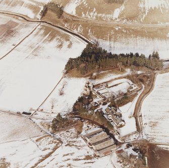 Oblique aerial view centred on Glenbuchat.