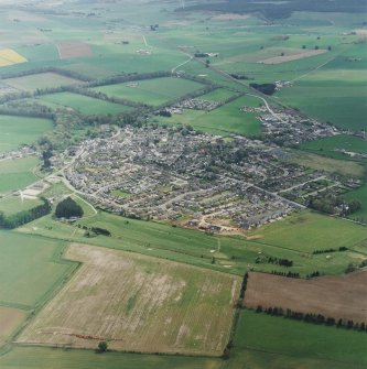 Oblique view centred on the village, taken from the NNW.