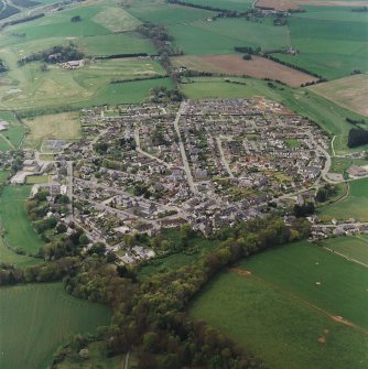 Oblique view centred on the village, taken from the E.