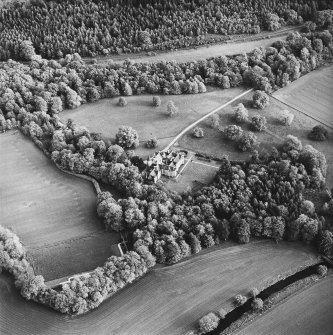 Oblique aerial view, taken from the N.