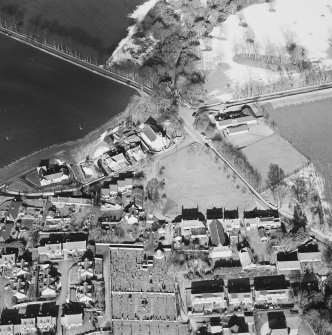 Oblique aerial view of Udny Green village taken from the S.