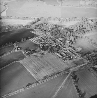 Oblique aerial view of the village taken from the SW.