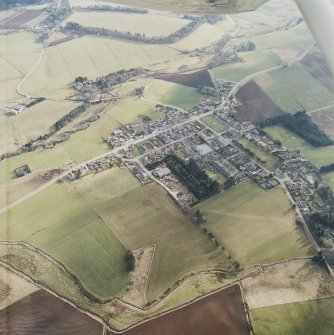 Oblique aerial view centred on the village, taken from the NNW.