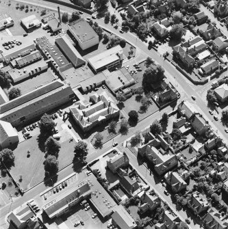 Oblique aerial view centred on the college, taken from the N.