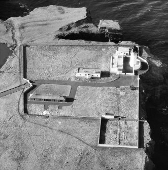 Aerial view of lighthouse