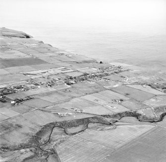 Lybster, oblique aerial view, taken from the NW, showing Lybster village.