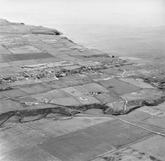 Lybster, oblique aerial view, taken from the NW, showing Lybster village.