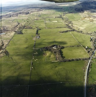 General oblique aerial view centred on the country house and farmsteading, taken from the SSE.