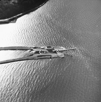 Aerial photographs showing Clachnaharry Sea Lock and Lock Keeper's House