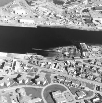 Aerial view of Thornbush quay and slipway