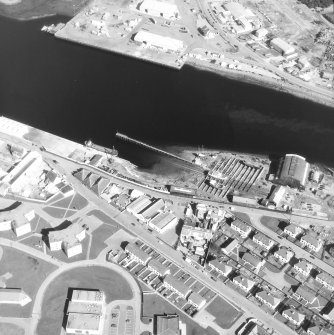 Aerial view of Thornbush quay and slipway