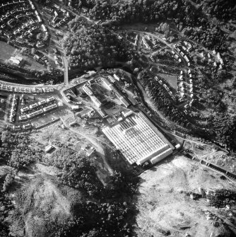 Aerial view of aluminium works and part of Kinlochleven town