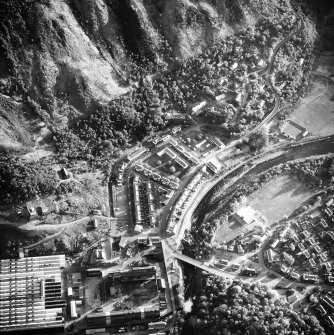 Aerial view of aluminium works and part of Kinlochleven town