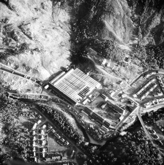 Aerial view of aluminium works and part of Lochleven town