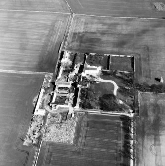 Cadboll Castle.
Aerial view.