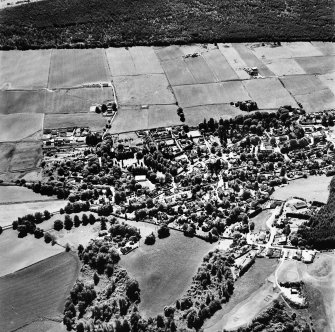 Strathpeffer, oblique aerial view, taken from the NW, showing a general view over Strathpeffer.