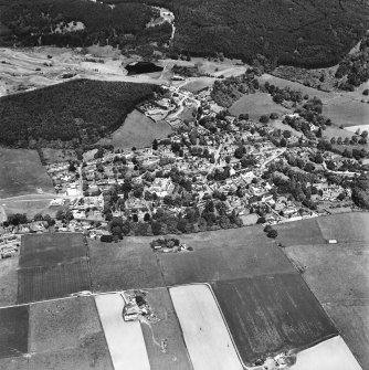 Strathpeffer, oblique aerial view, taken from the SE, showing a general view over Strathpeffer.