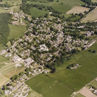 Strathpeffer, oblique aerial view, taken from the SW, showing a general view over Strathpeffer.