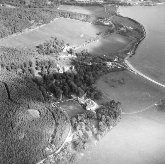 Raasay, Raasay House and Raasay Steading.
Oblique aerial view from North-West.