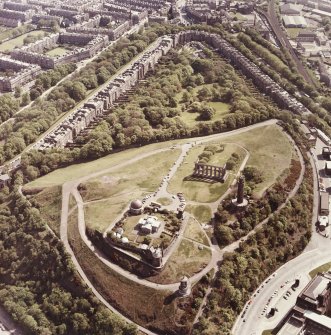 Aerial view of Calton Hill