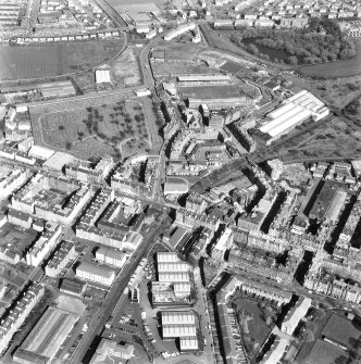 Oblique aerial view