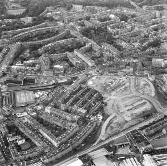 Oblique aerial view