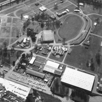 Oblique aerial view, Edinburgh, Ingliston, Royal Highland Showground.
