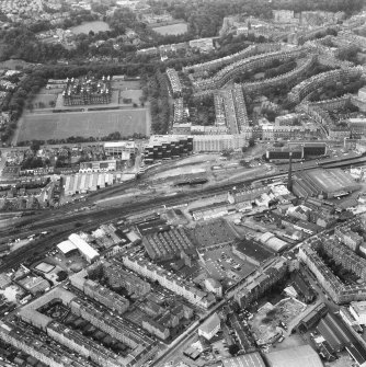 Oblique aerial view