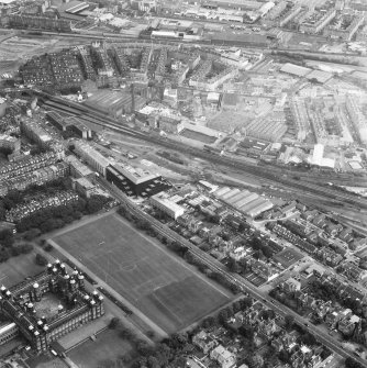 Oblique aerial view