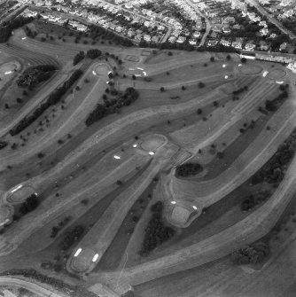 Oblique aerial view of Kingsknowe Golf Course, Edinburgh.
