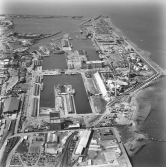 Leith Docks.
Aerial view.