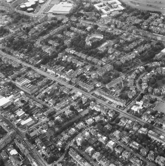 Aerial view including West Mayfield, Minto Street, Dalkeith Road seen from the South West.