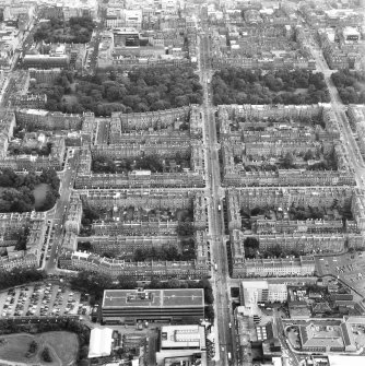 Edinburgh, New Town, Northern New Town.
Aerial view from North including Dundas Street.