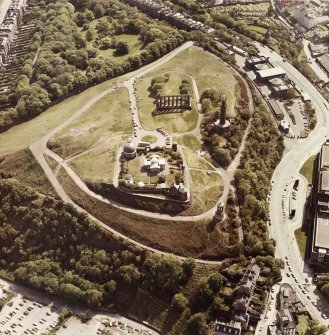 Aerial view of Calton Hill