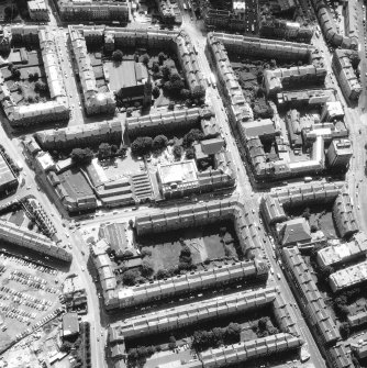 Aerial view of the building under construction for the RCAHMS seen from the North.