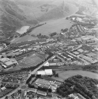 Aerial view showing Abbeyhill and Meadowbank Sports Centre