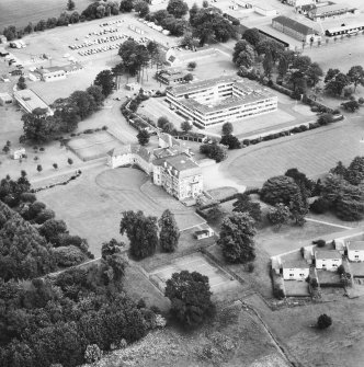 Oblique aerial view from W.