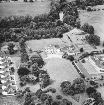 Craigiehall House.
Aerial view from East.