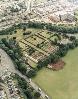 Edinburgh, oblique aerial view centred on Saughton Park.