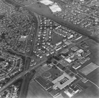 Oblique aerial view