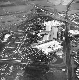 The Gyle shopping centre, oblique aerial view, taken from the ESE.