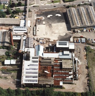 Oblique aerial view centred on Lady Victoria Colliery, taken from the W.