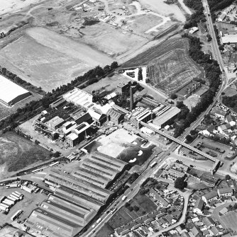 Oblique aerial view centred on Lady Victoria Colliery, taken from the SE.