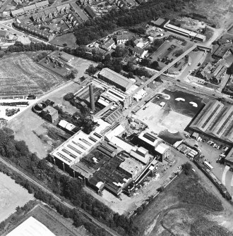 Oblique aerial view centred on Lady Victoria Colliery, taken from the SW.