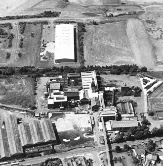 Oblique aerial view centred on Lady Victoria Colliery, taken from the E.